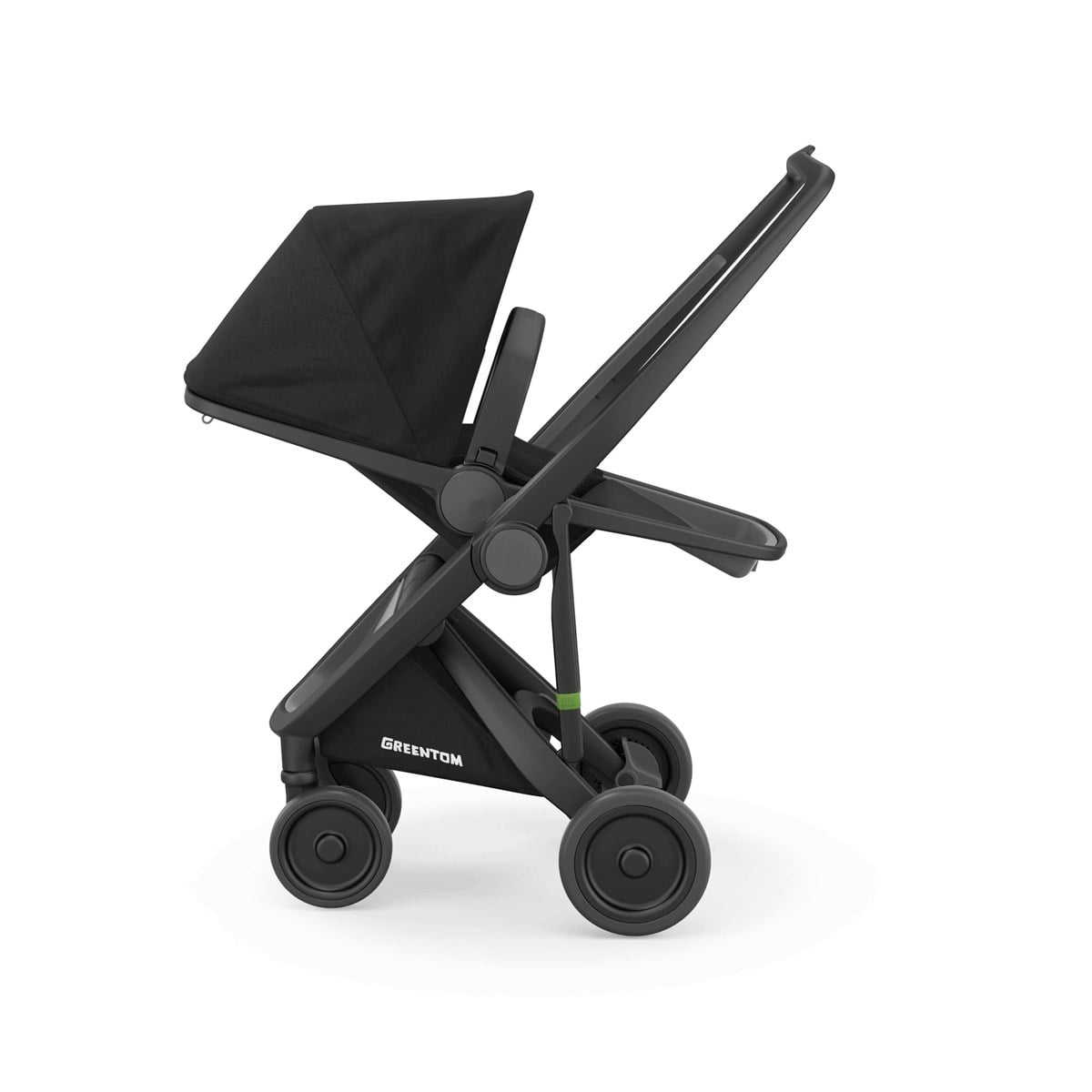 Greentom Reversible Çift Yönlü Bebek Arabası Siyah Kasa Siyah