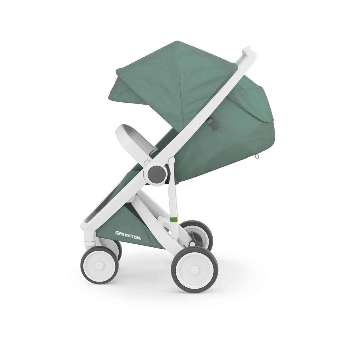 Grrentom Classic Travel Set Bebek Arabası Beyaz Şasi Adaçayı