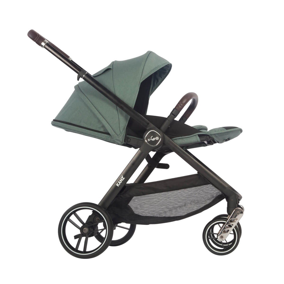 Kanz X-Go Çift Yönlü Bebek Arabası Silver Gri