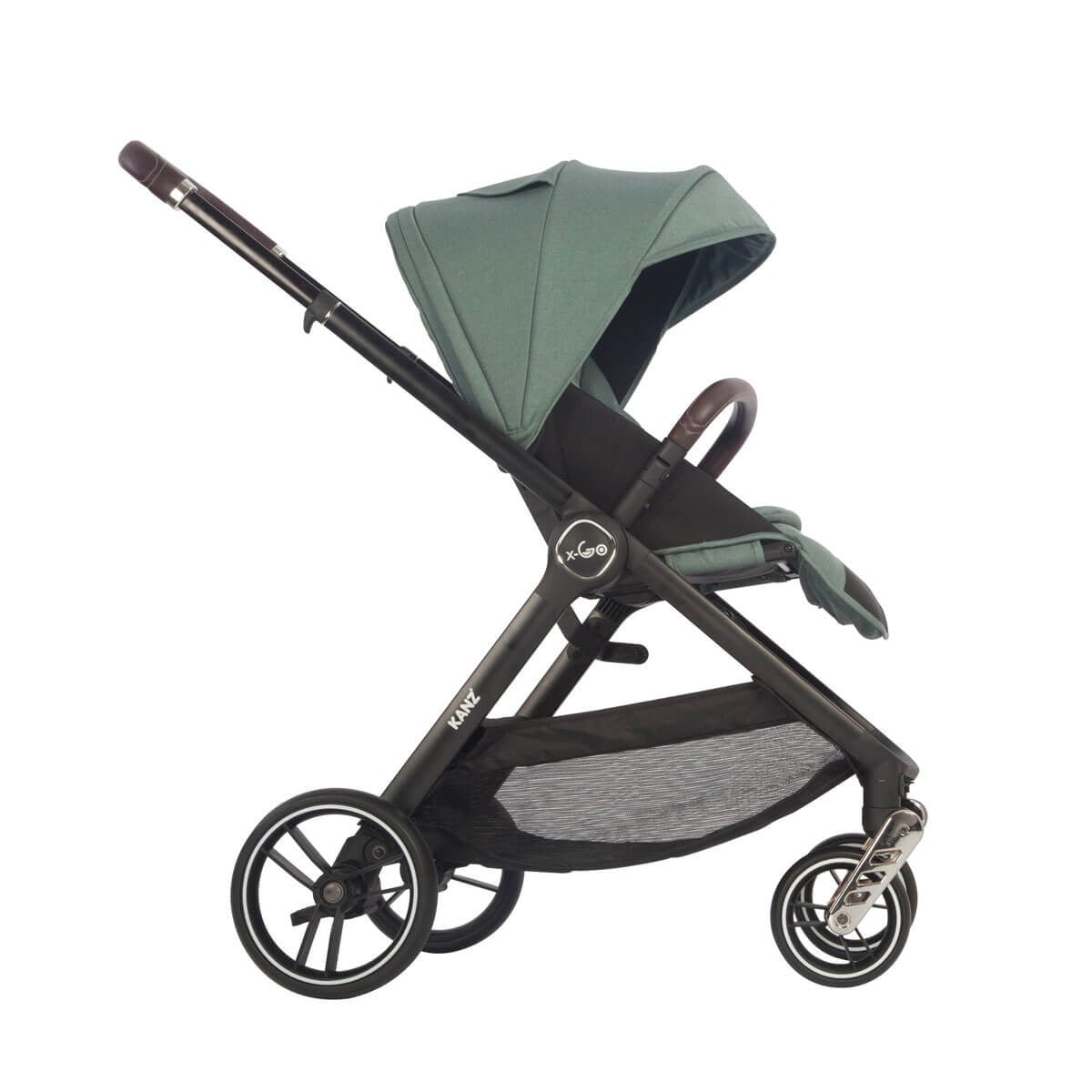 Kanz X-Go Çift Yönlü Bebek Arabası Silver Gri