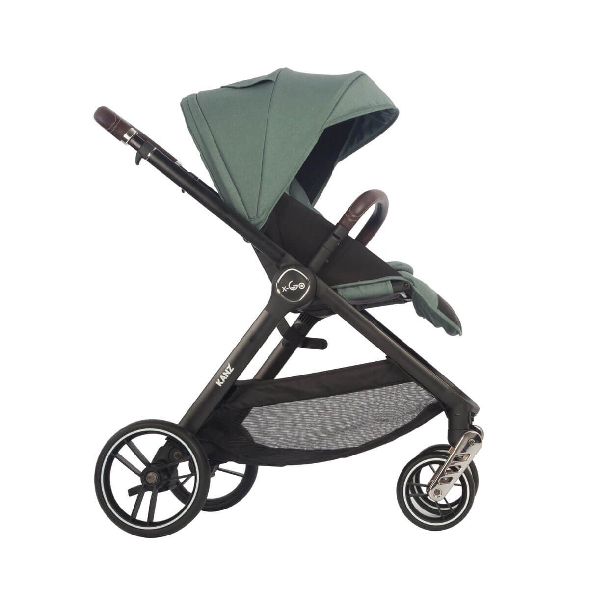 Kanz X-Go Çift Yönlü Bebek Arabası Silver Gri