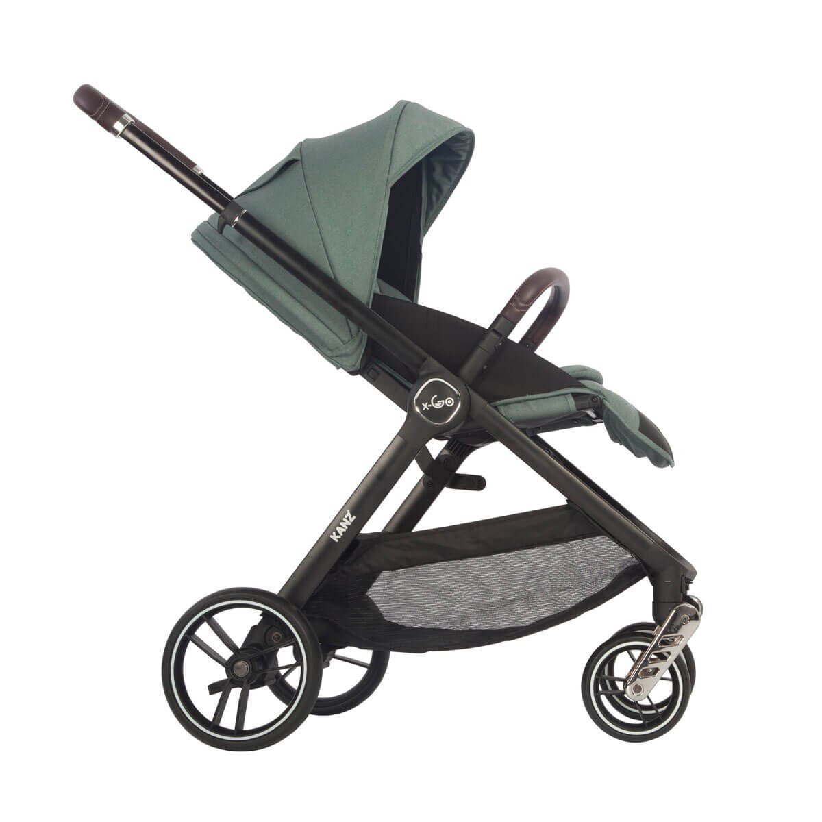 Kanz X-Go Çift Yönlü Bebek Arabası Silver Gri