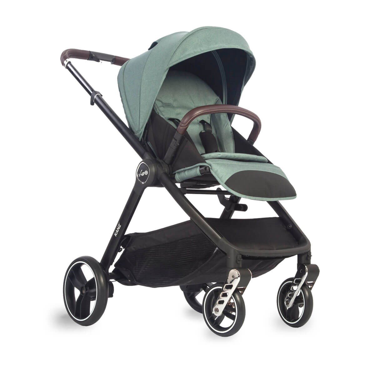 Kanz X-Go Çift Yönlü Bebek Arabası Silver Yeşil