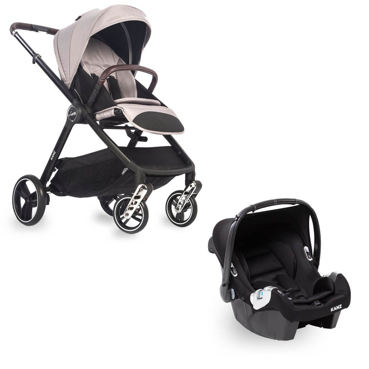 Kanz Xgo Travel Sistem Bebek Arabası Silver Gri