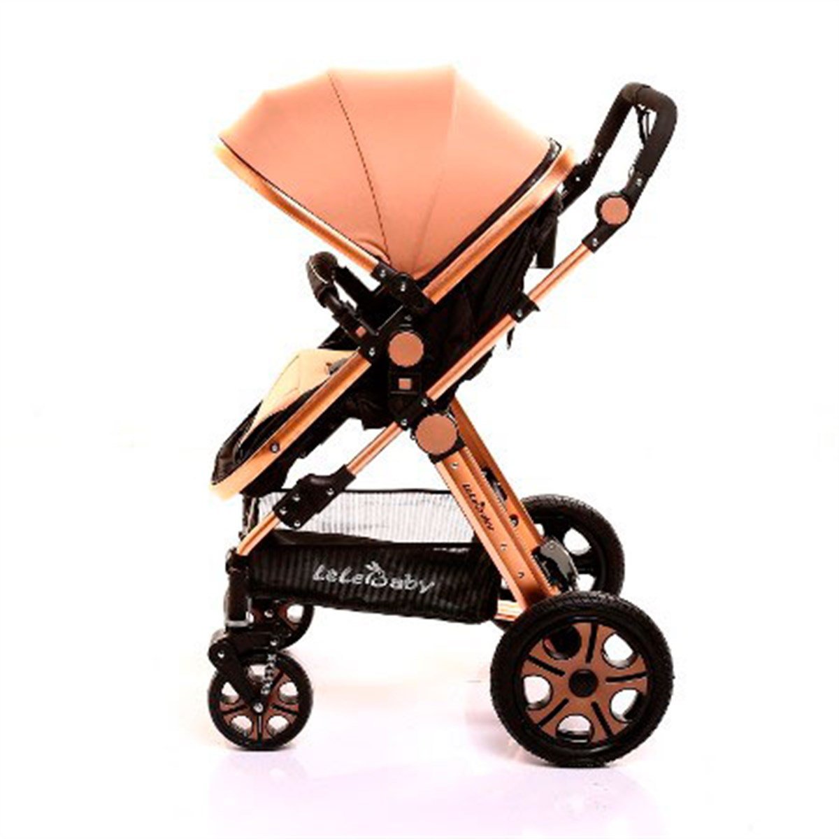LeleBaby Ligou Gold Travel Sistem Bebek Arabası Krem