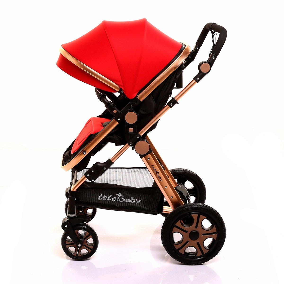 LeleBaby Ligou Gold Travel Sistem Bebek Arabası Kırmızı