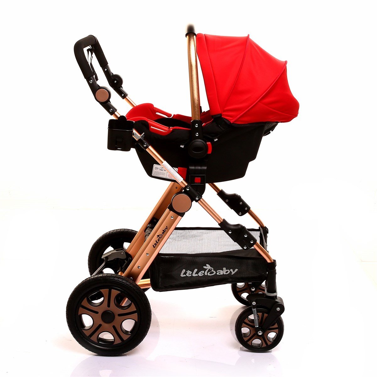 LeleBaby Ligou Gold Travel Sistem Bebek Arabası Kırmızı