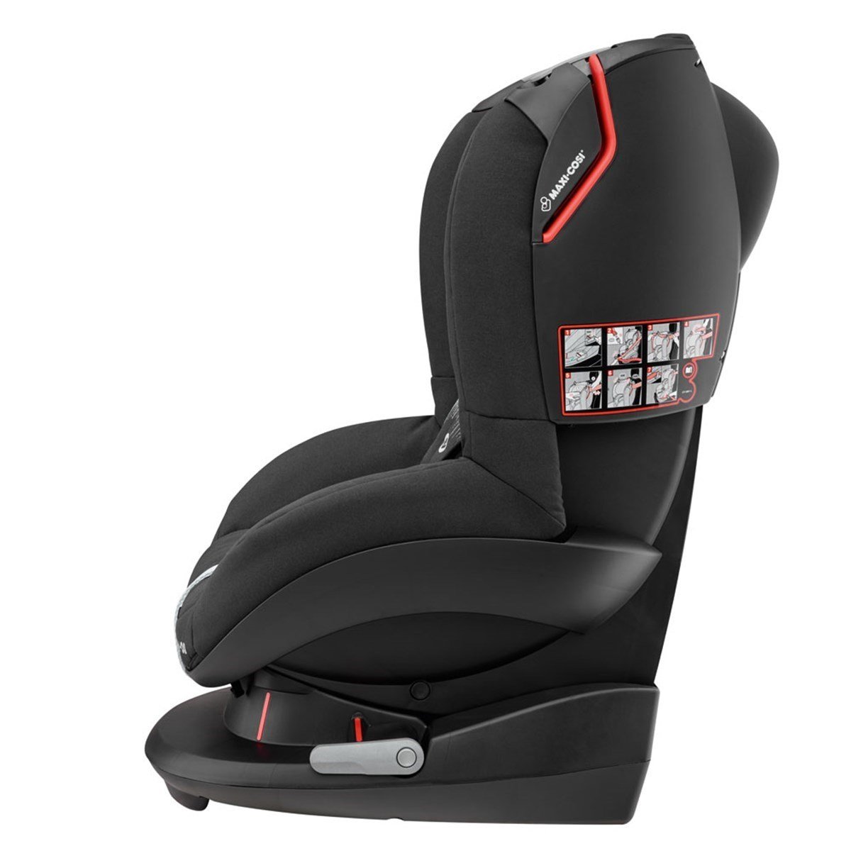 Maxi-Cosi Tobi Oto Koltuğu Frequency Black / Rodi XP FİX Oto Koltuğu Poppy Red Hediyeli