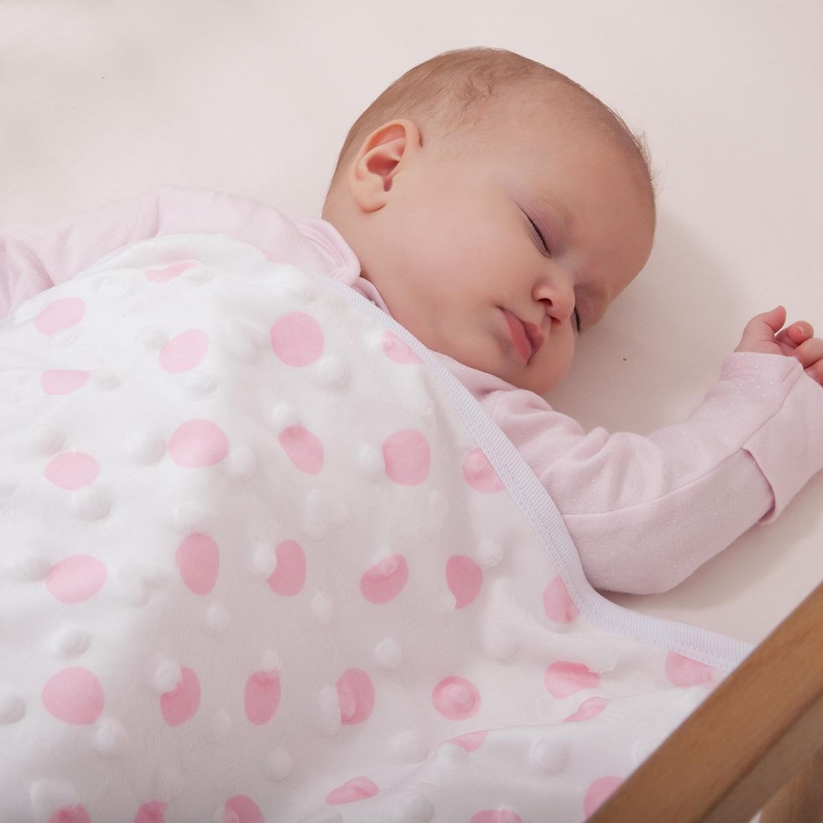 Mycey Bubble Dots Battaniye Mavi