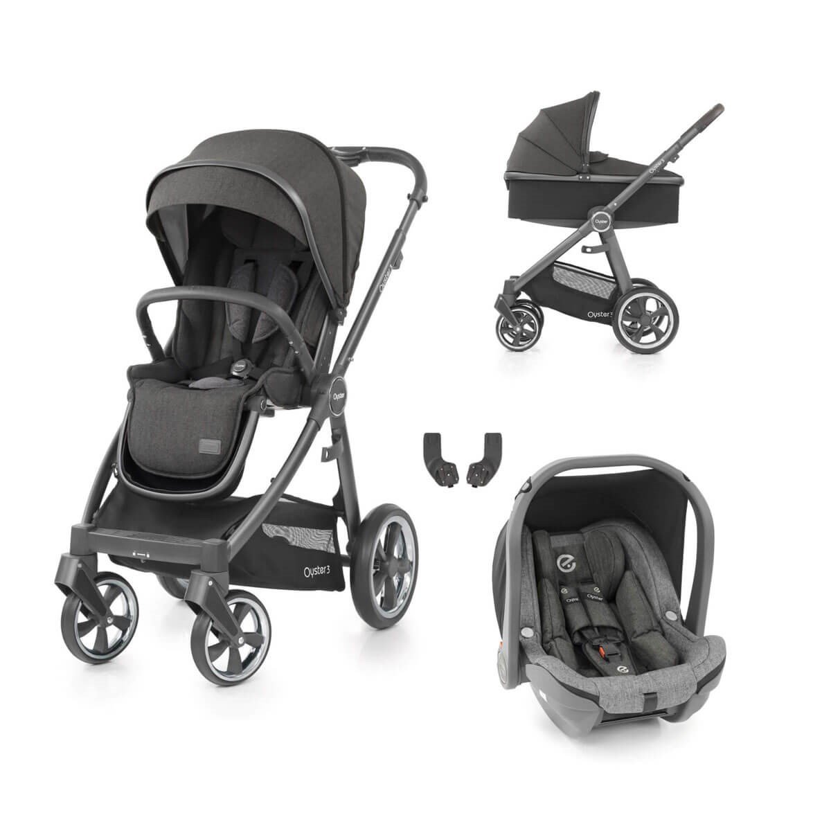 Oyster 3® Travel Set Bebek Arabası Portbebeli - Pepper