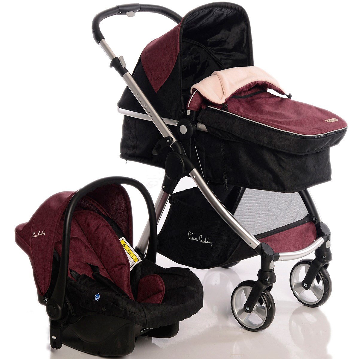 Pierre Cardin Trendy Travel Sistem Bebek Arabası Bordo