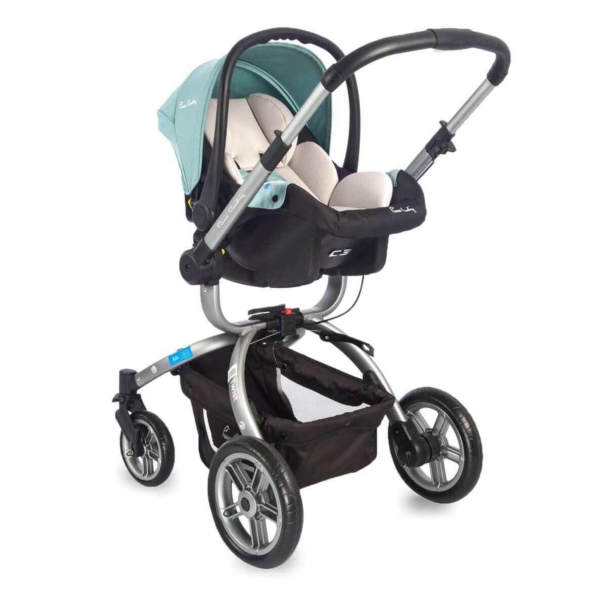 Pıerre Cardin Twist Plus Travel Sistem Bebek Arabası Gri