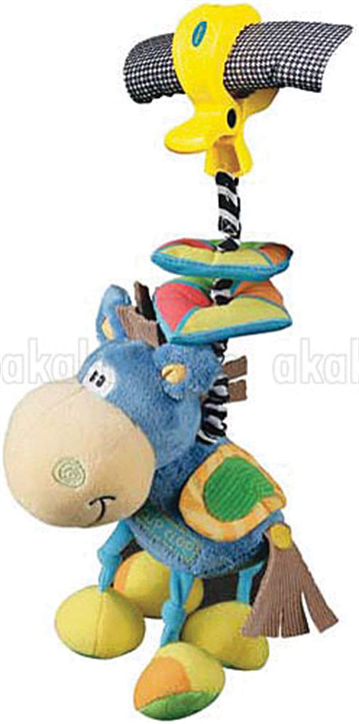 Playgro Titreşimli Çek Bırak Çıngırak Zebra