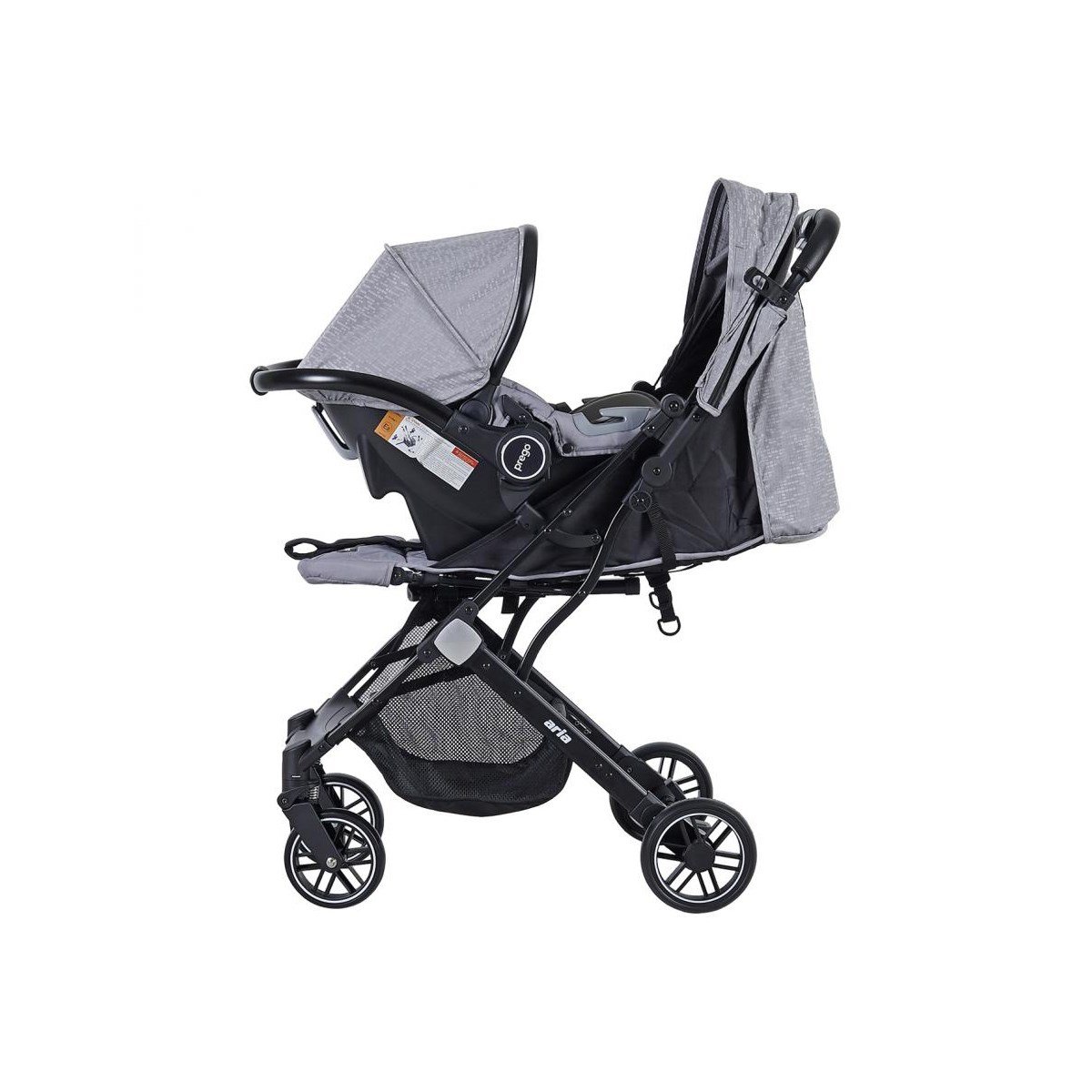 Prego Aria Travel Sistem Bebek Arabası Gri