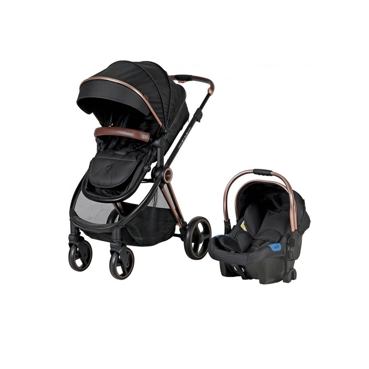 Prego Macan Travel Sistem Bebek Arabası Siyah