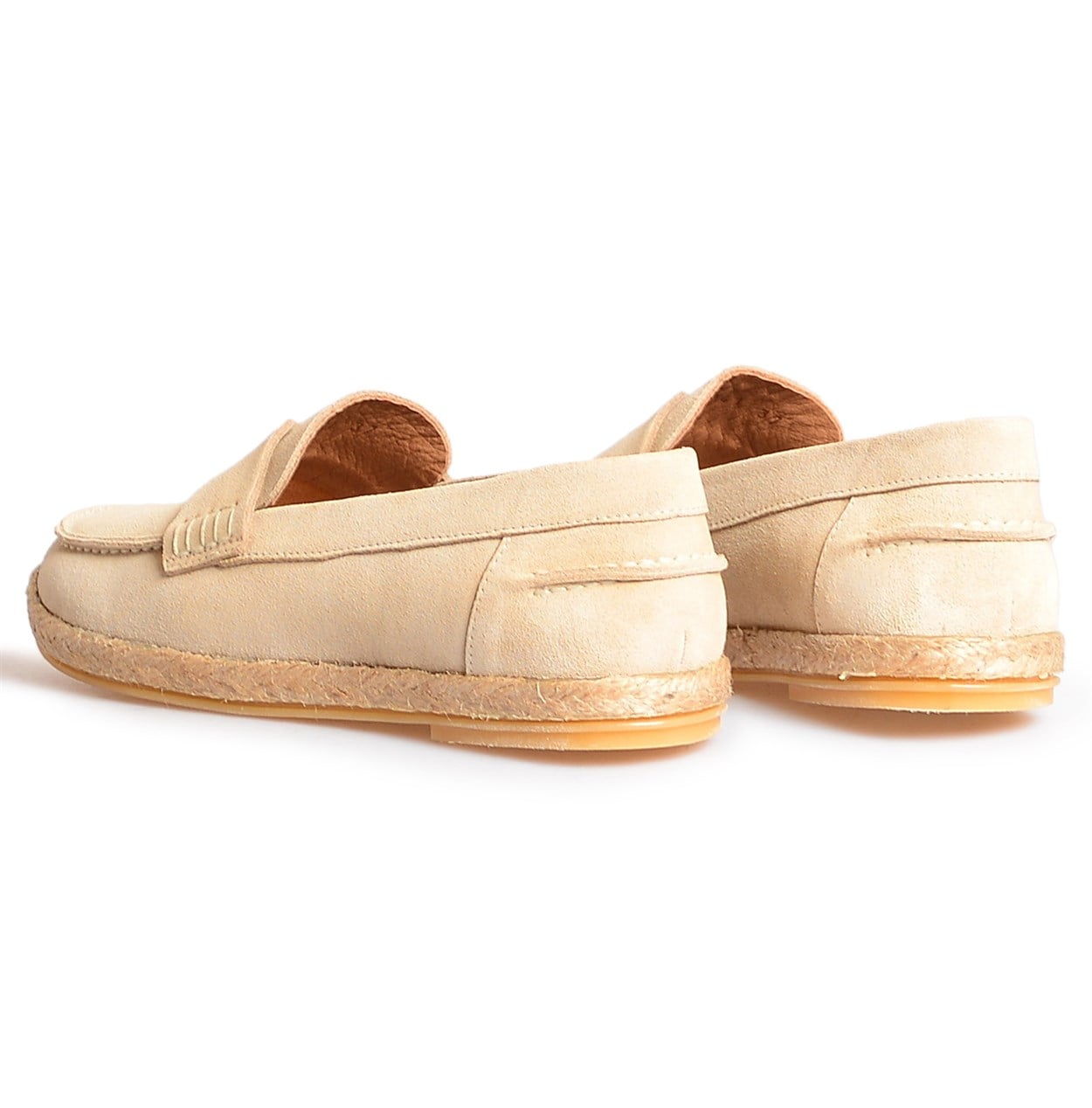 Flower Bej Flower Süet Kadın Espadril
