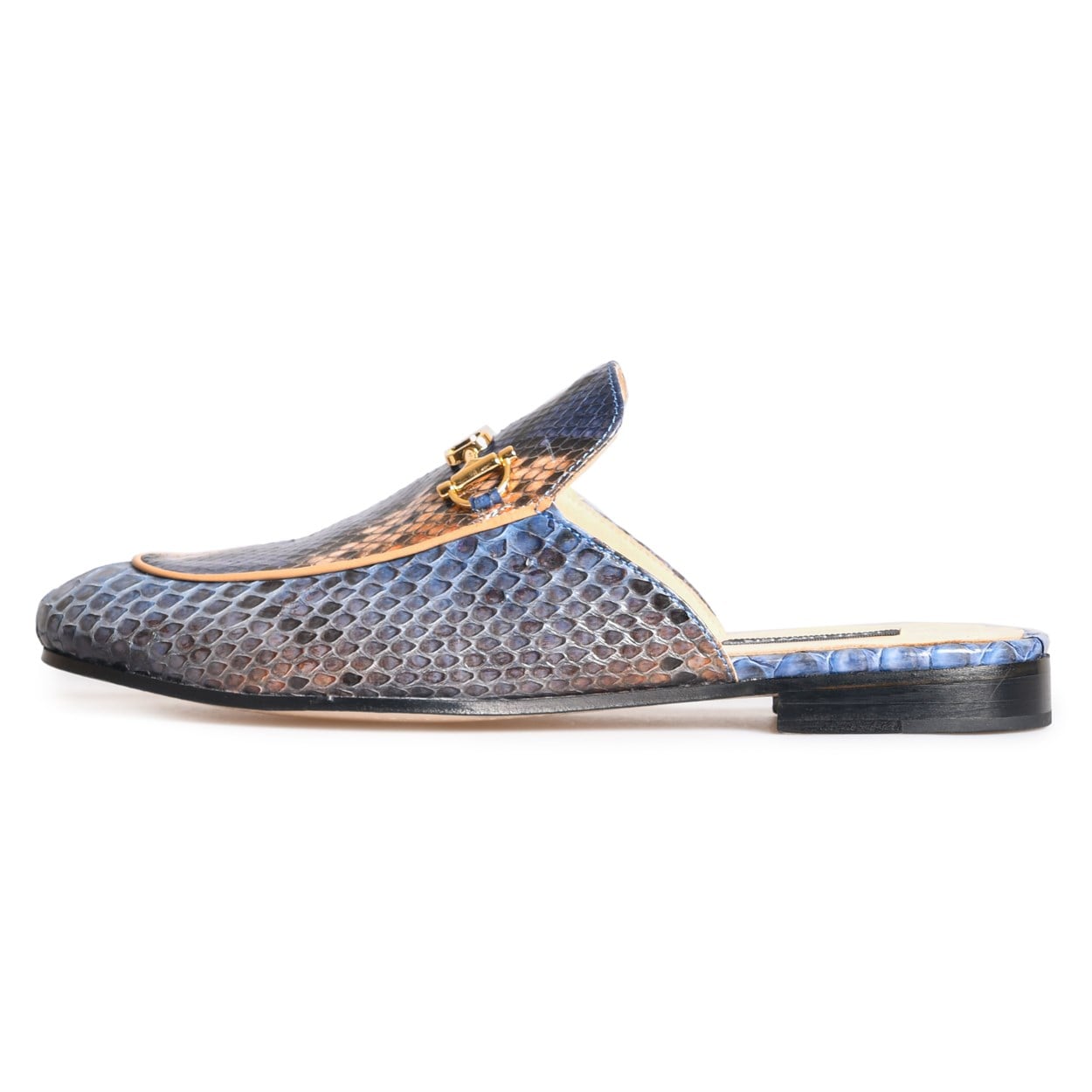 Flower Mavi Flower Piton Multi Kadın Terlik