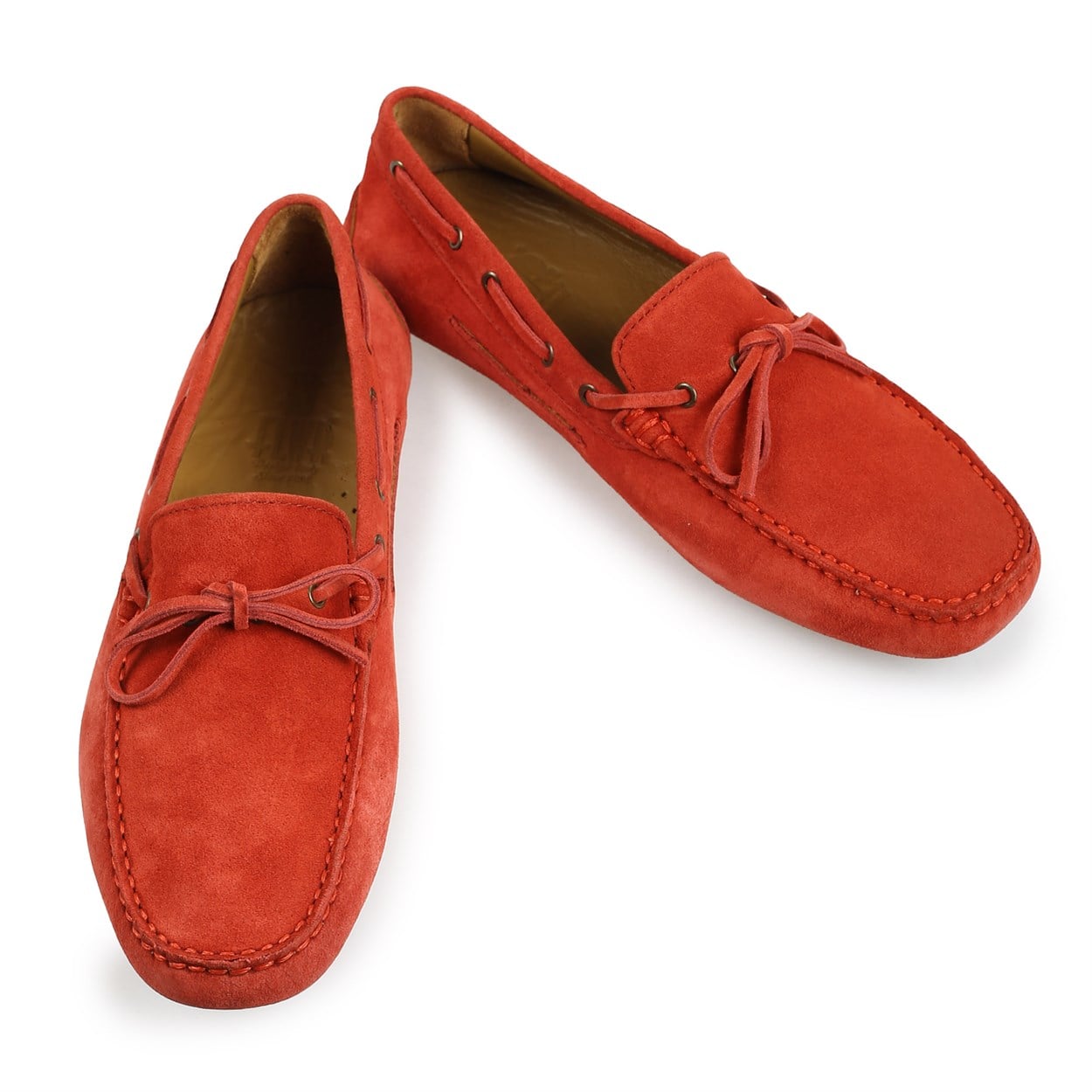 Flower Kırmızı Flower Süet Erkek Loafer Ayakkabı
