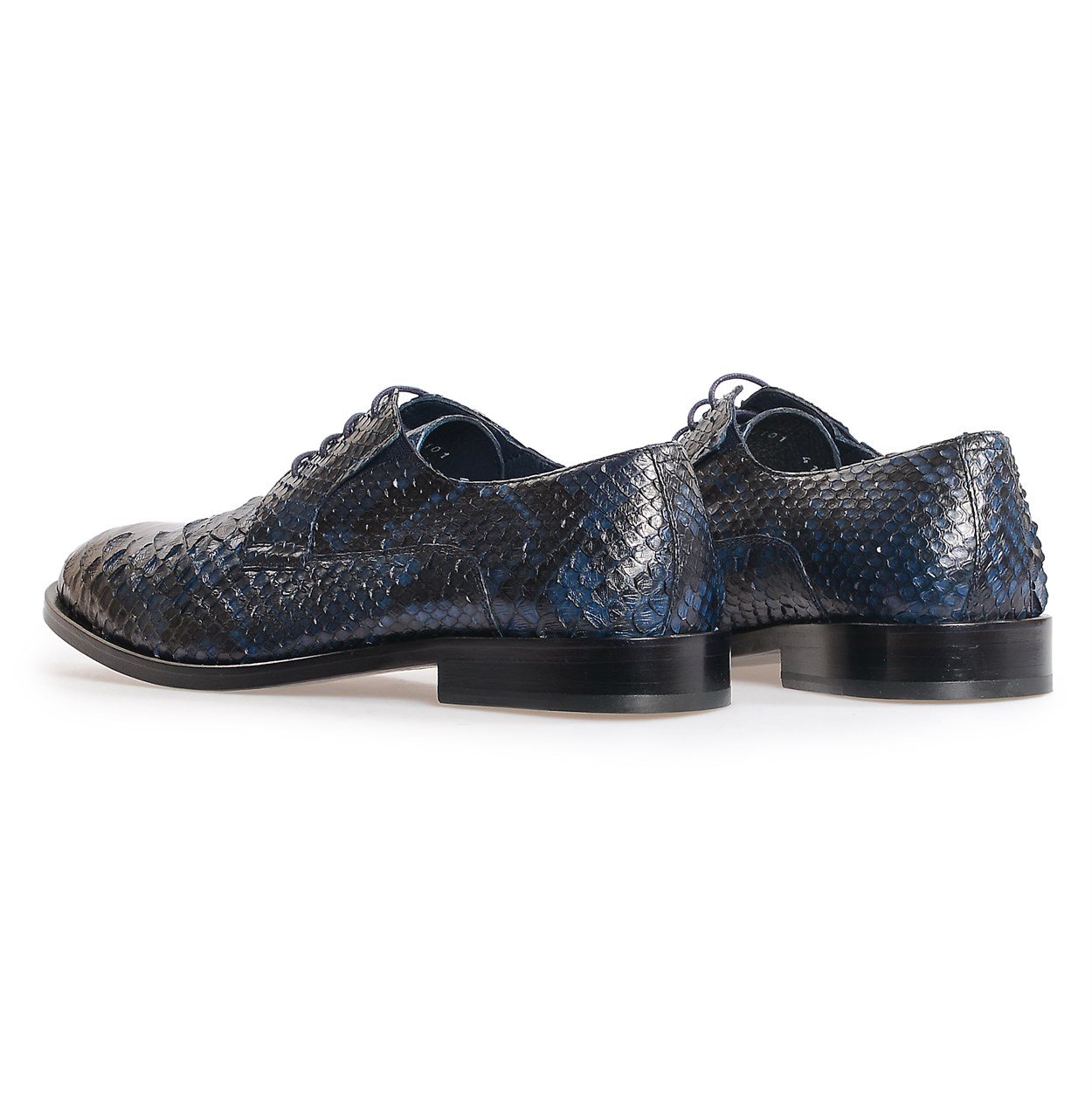 Flower Lacivert Flower Piton Klasik Ayakkabı