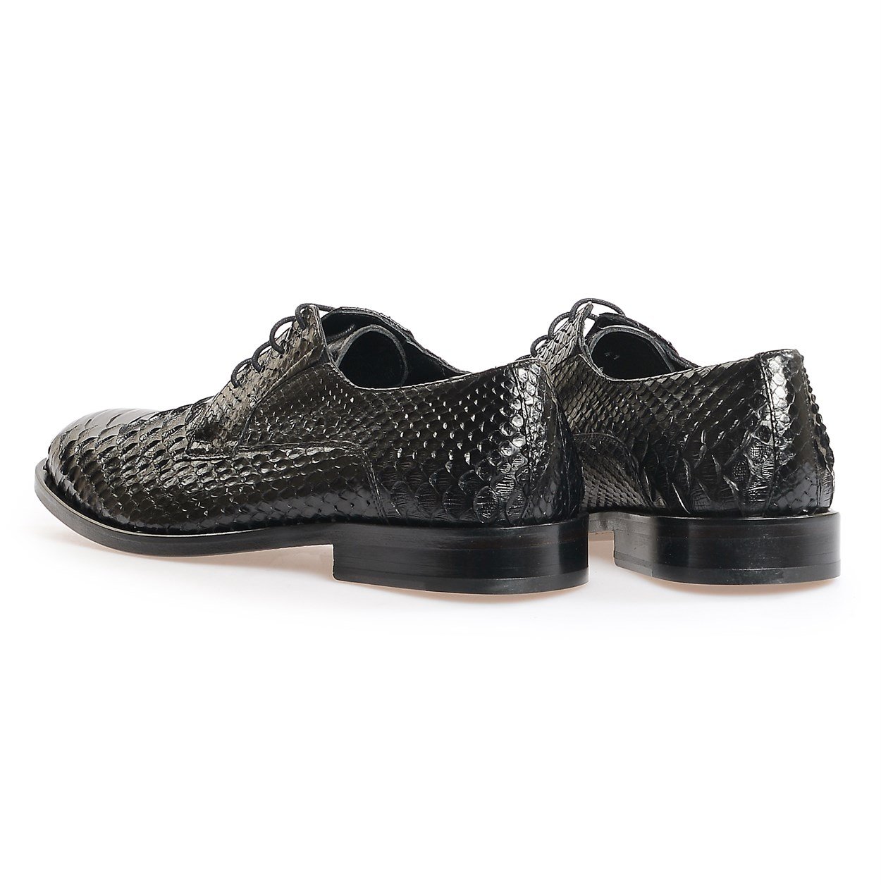 Flower Siyah Flower Piton Klasik Ayakkabı