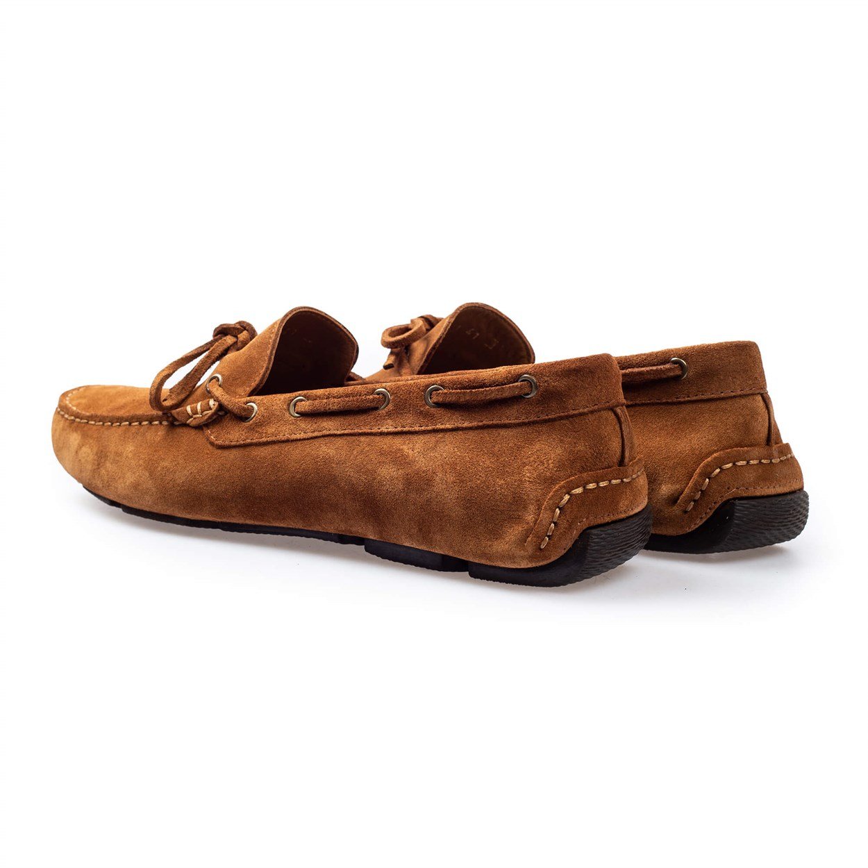 Flower Taba Flower Taba Süet Erkek Loafer Ayakkabı