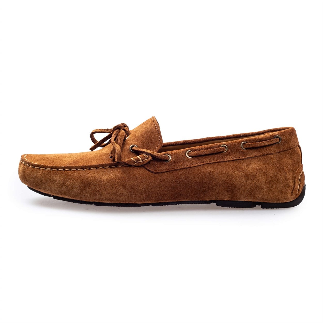 Flower Taba Flower Taba Süet Erkek Loafer Ayakkabı