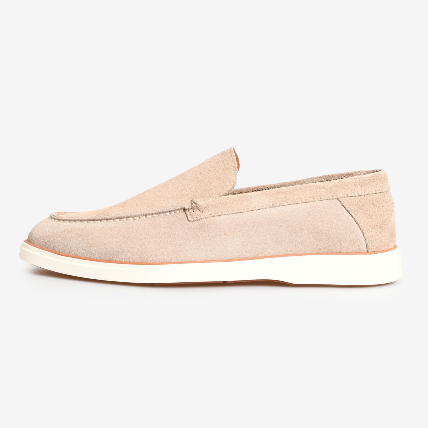 Flower Bej Flower Süet Erkek Loafer