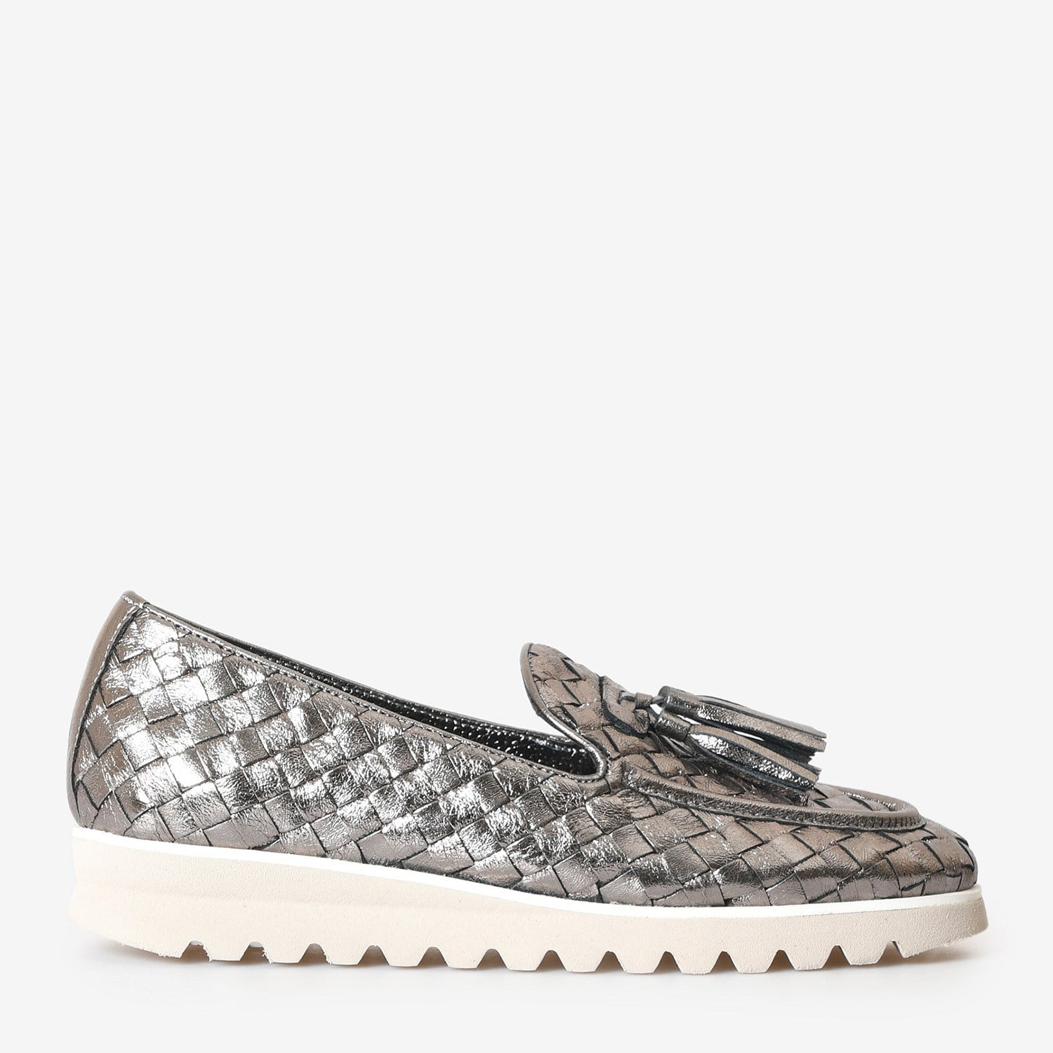 Flower Celık Flower Örgü Deri Kadın Loafer