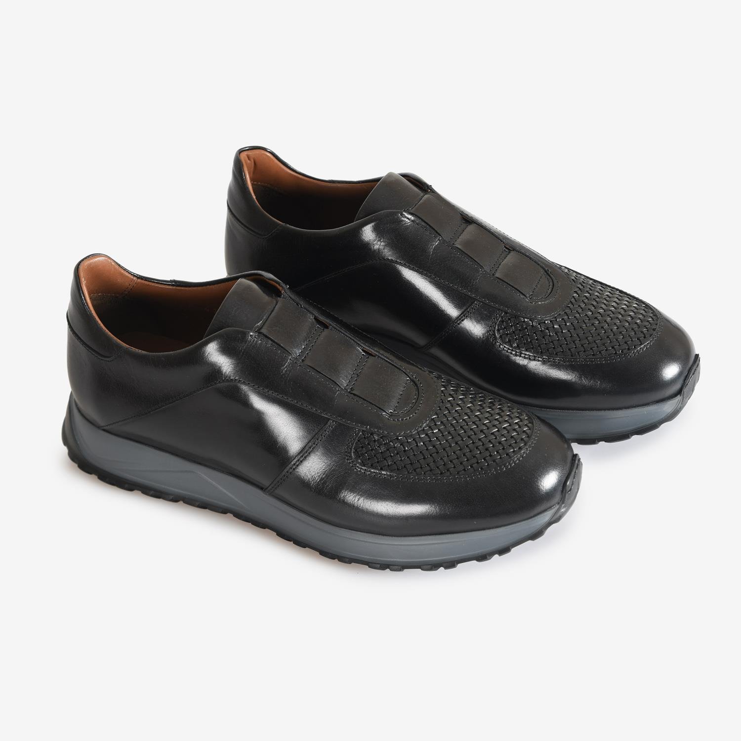 Flower Siyah Flower Deri Örgü