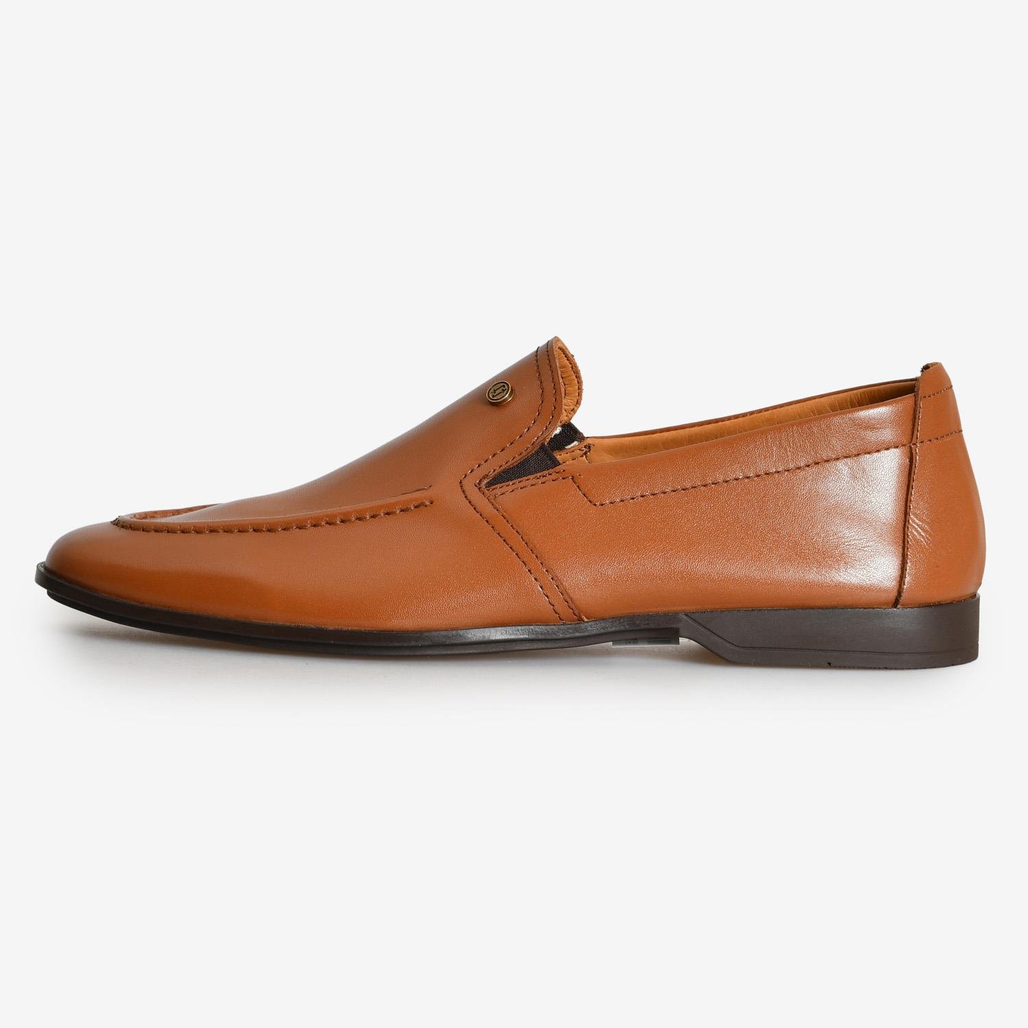 Flower Taba Flower Taba Deri Erkek Loafer