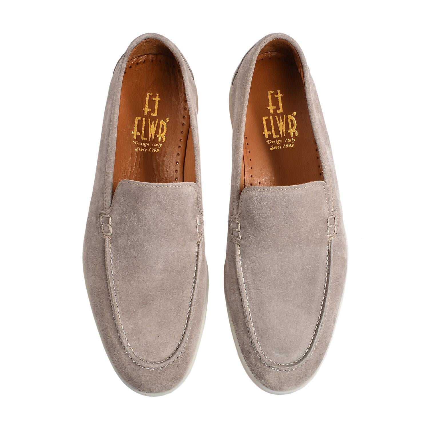 Flower Vizon Flower Süet Erkek Loafer
