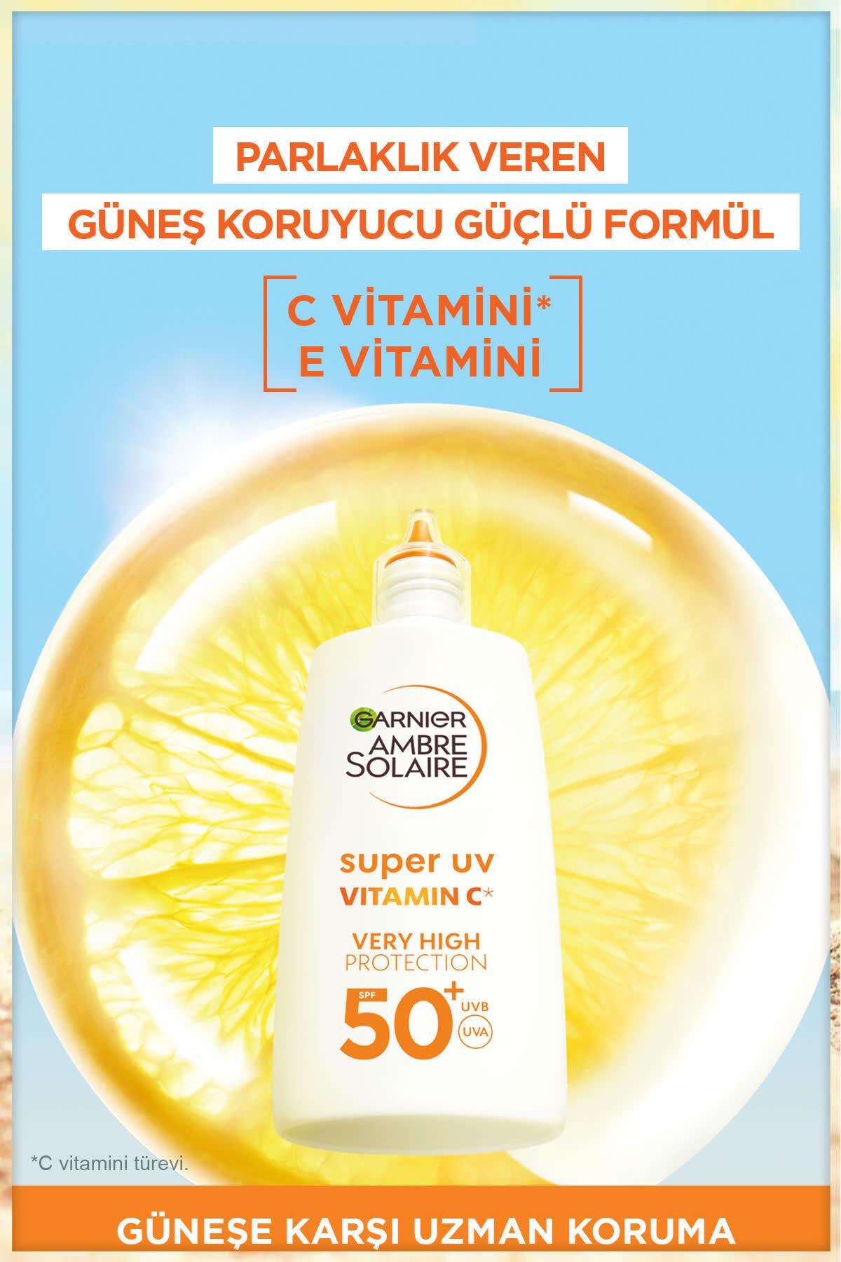 Ambre Solaire Super UV C Vitamini Koyu Leke Karşıtı Fluid Krem SPF50+ 40ML