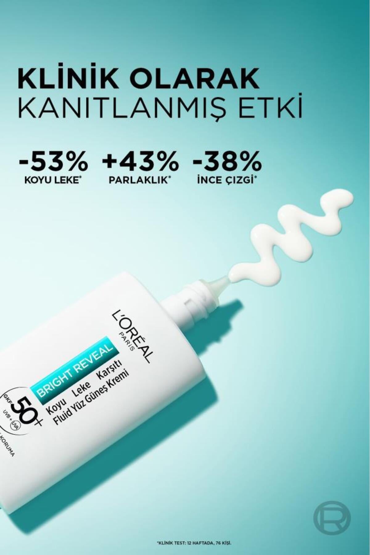 Bright Reveal Spf 50+ Koyu Leke Karşıtı Fluid Günlük Yüz Güneş Kremi 50ml