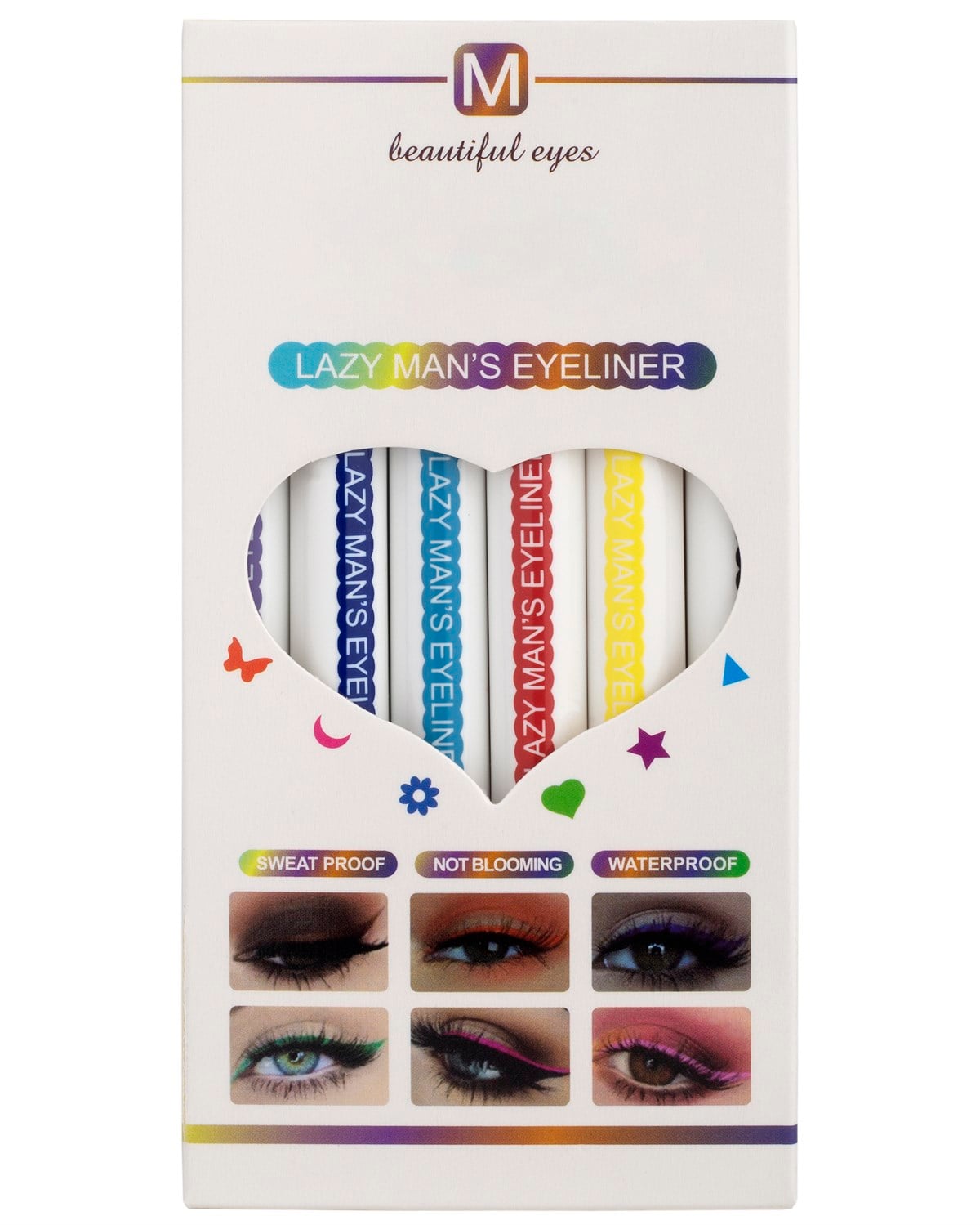 Çift Taraflı 12 Renk Pen Eyeliner Seti