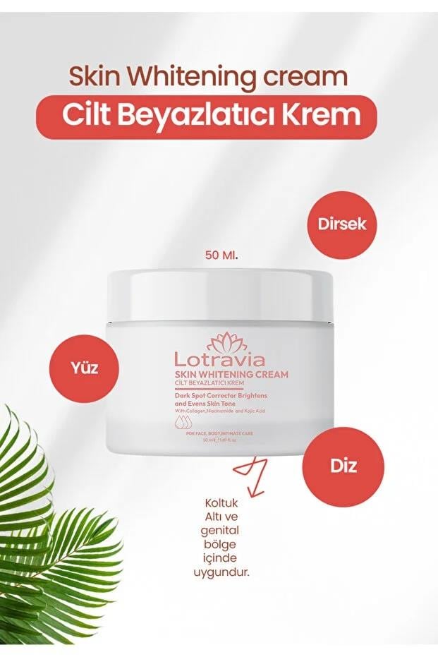 Cilt Beyazlatıcı Krem | Glutatyonlu, Leke Karşıtı, Aydınlatıcı Etki