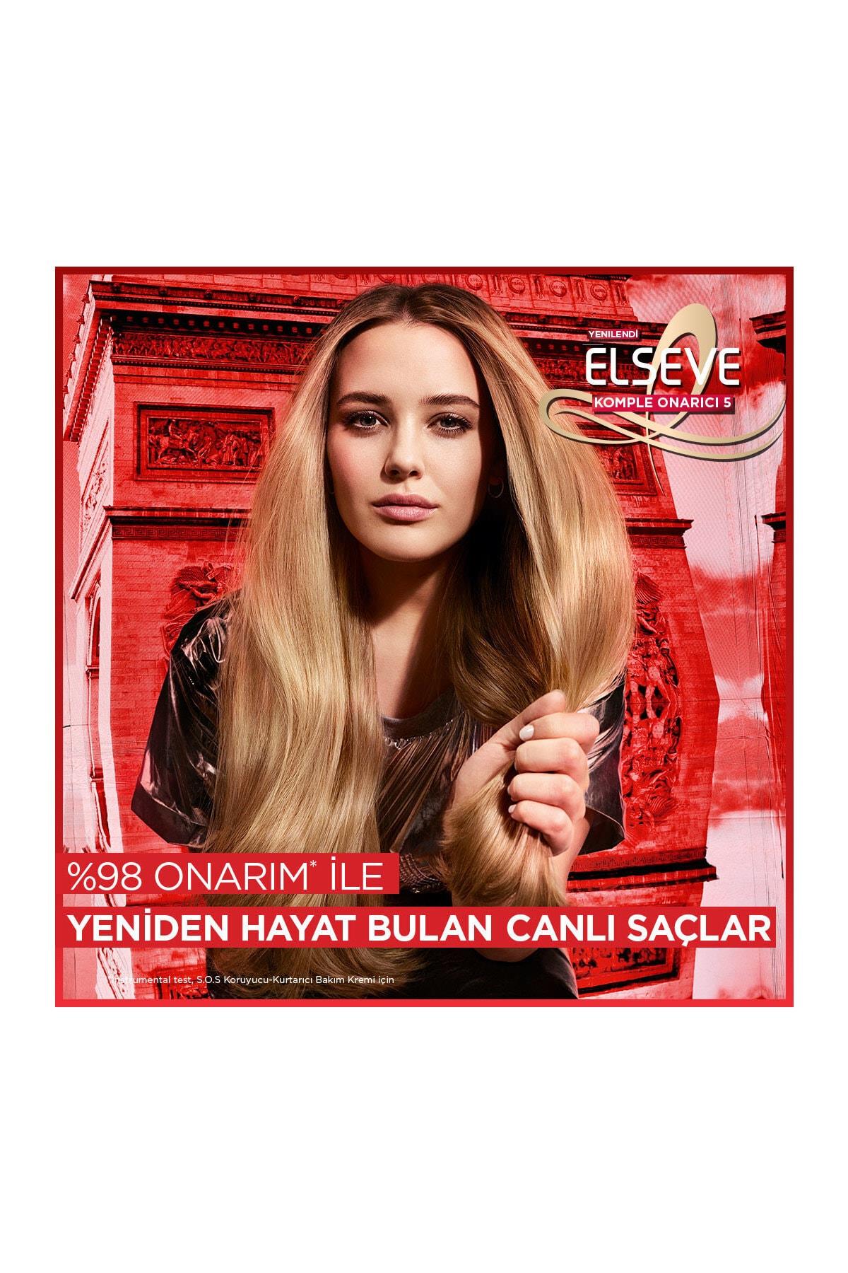 Elseve Komple Onarıcı 5 Yıpranmış Saçlar Için Keratin Içeren Koruyucu Bakım Kremi 200 ml