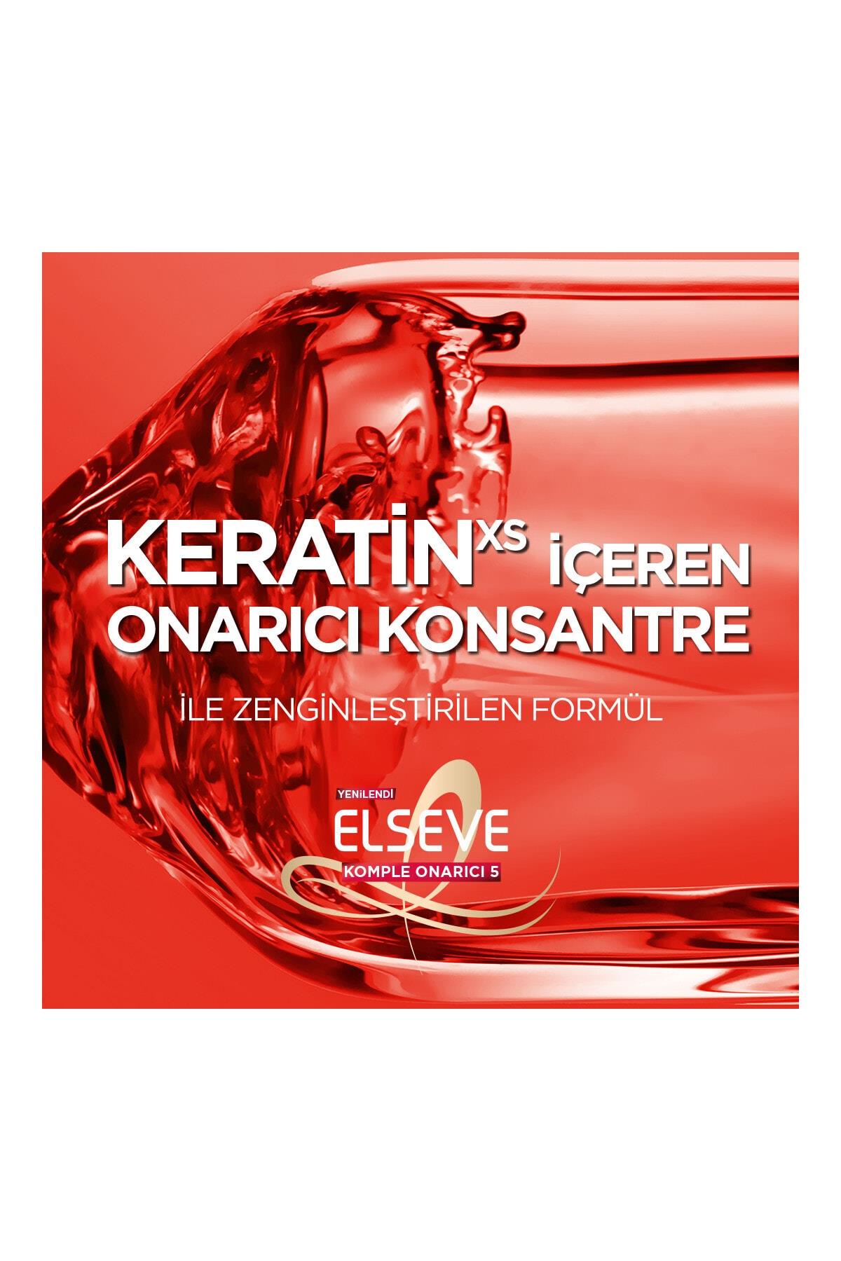 Elseve Komple Onarıcı 5 Yıpranmış Saçlar Için Keratin Içeren Koruyucu Bakım Kremi 200 ml
