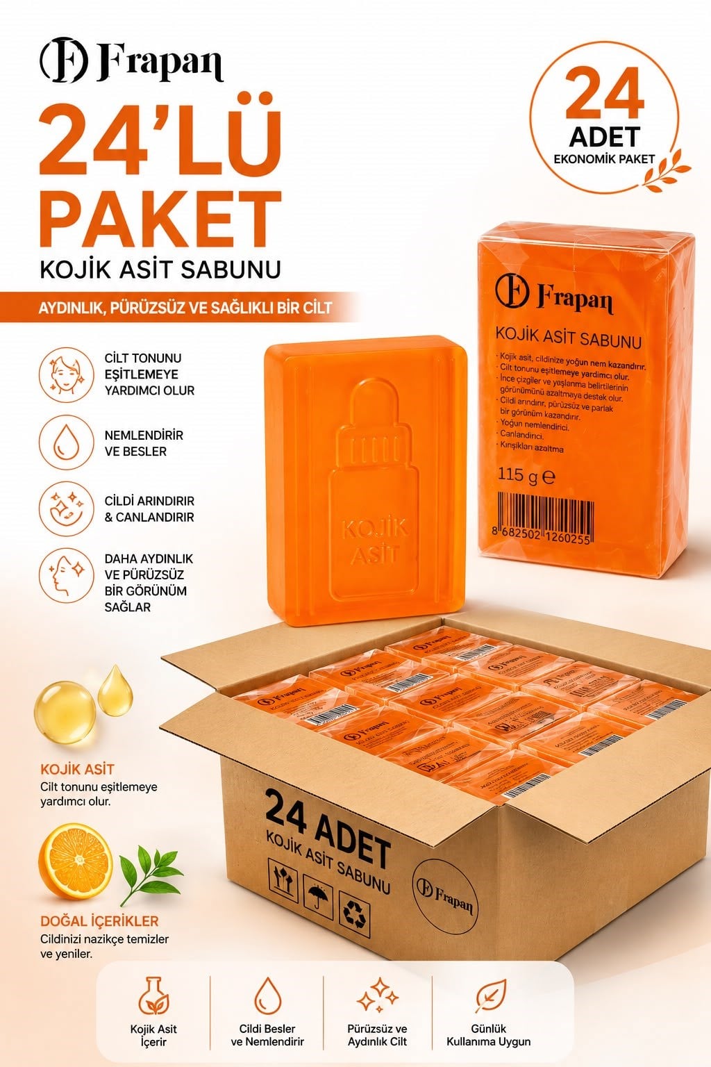 Frapan Kojik Asit Sabun 115 G