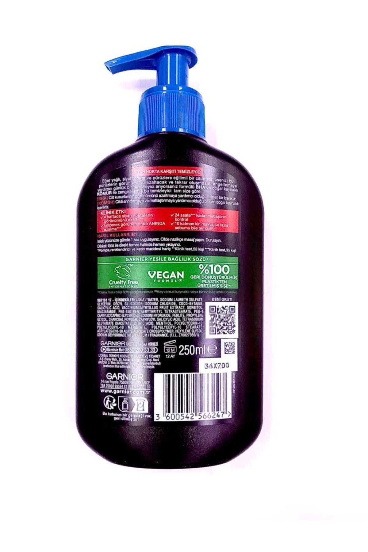 Garnier Saf ve Temiz Siyah Nokta Karşıtı Temizleyici 250ml