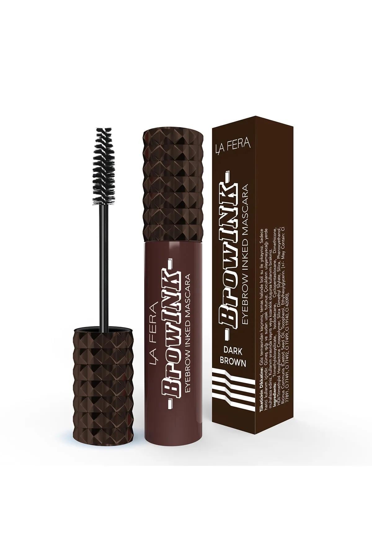 La Fera Eyebrow Inked Maskara Kaş Maskarası Dark Brown