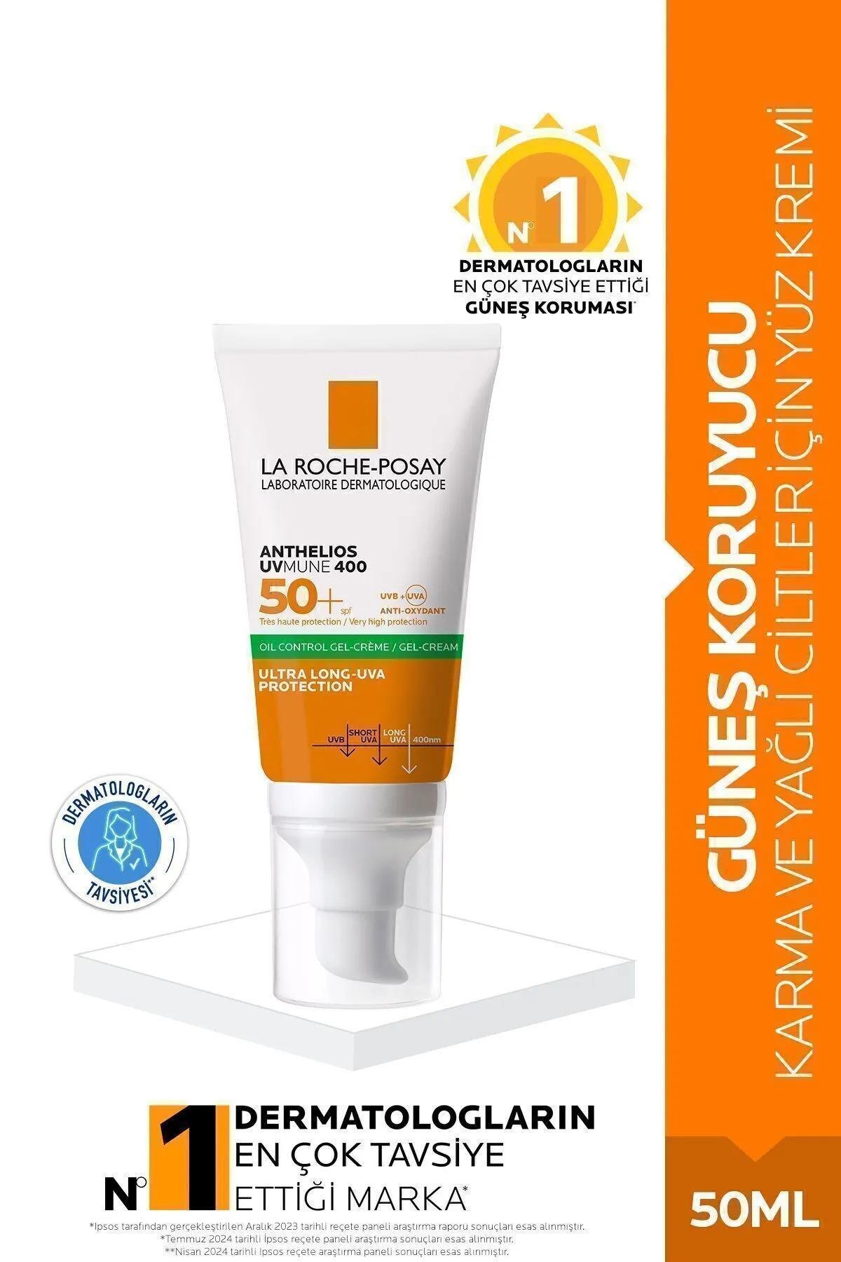 La Roche-Posay Anthelios UVmune 400 Oil Control 50 Faktör Jel Güneş Kremi 50 ml
