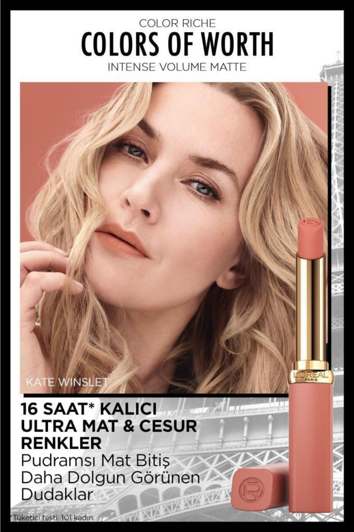 L'Oreal Paris Color Riche Colors Of Worth Intense Volume Matte Ruj