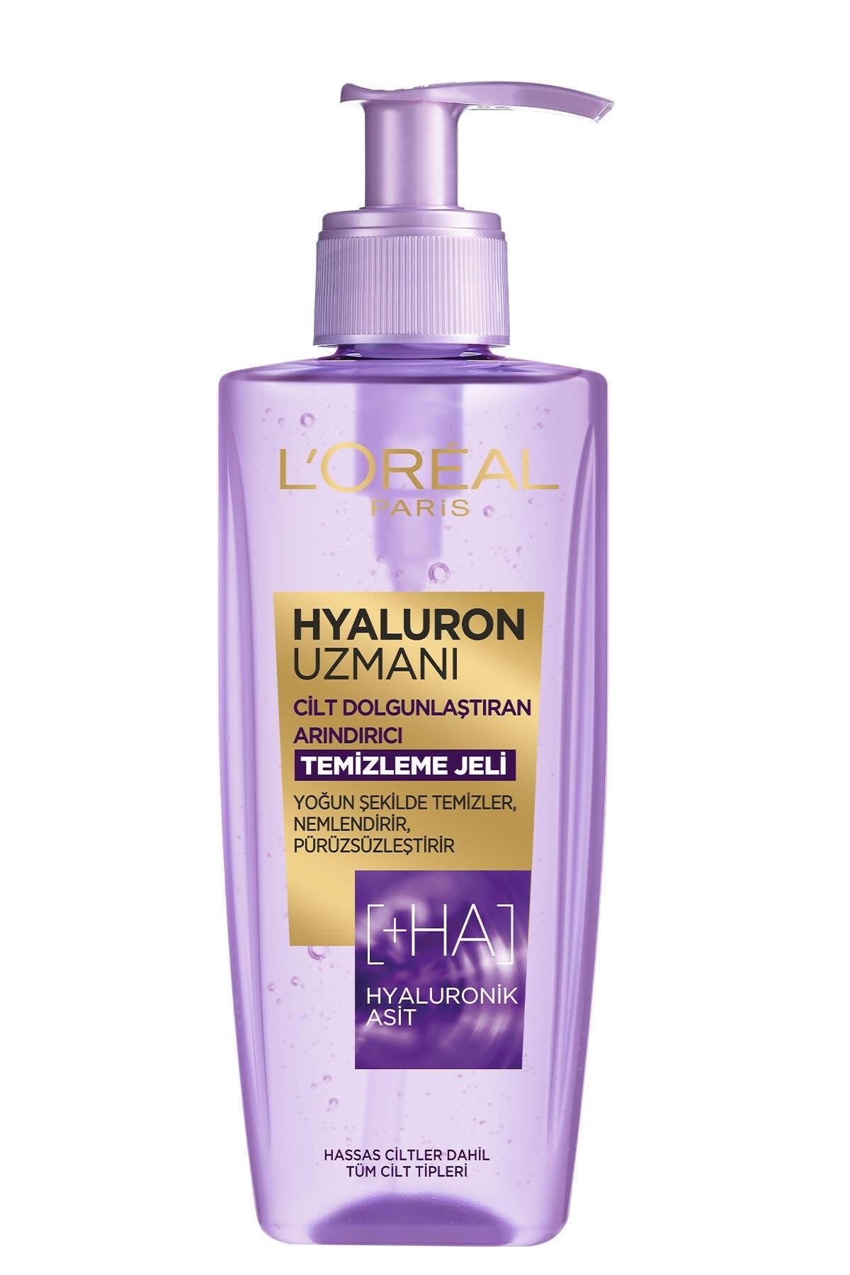 L'Oreal Paris Hyaluron Uzmanı Cilt Dolgunlaştıran, Arındırıcı Yüz Temizleme Jeli, Hyaluronik Asit 200ml