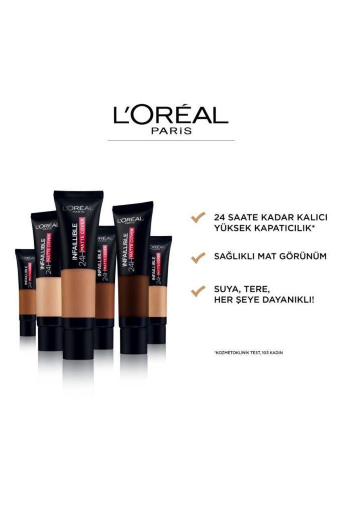L'Oreal Paris Infaillible 32h Matte Cover Yüksek Kapatıcı Fondöten
