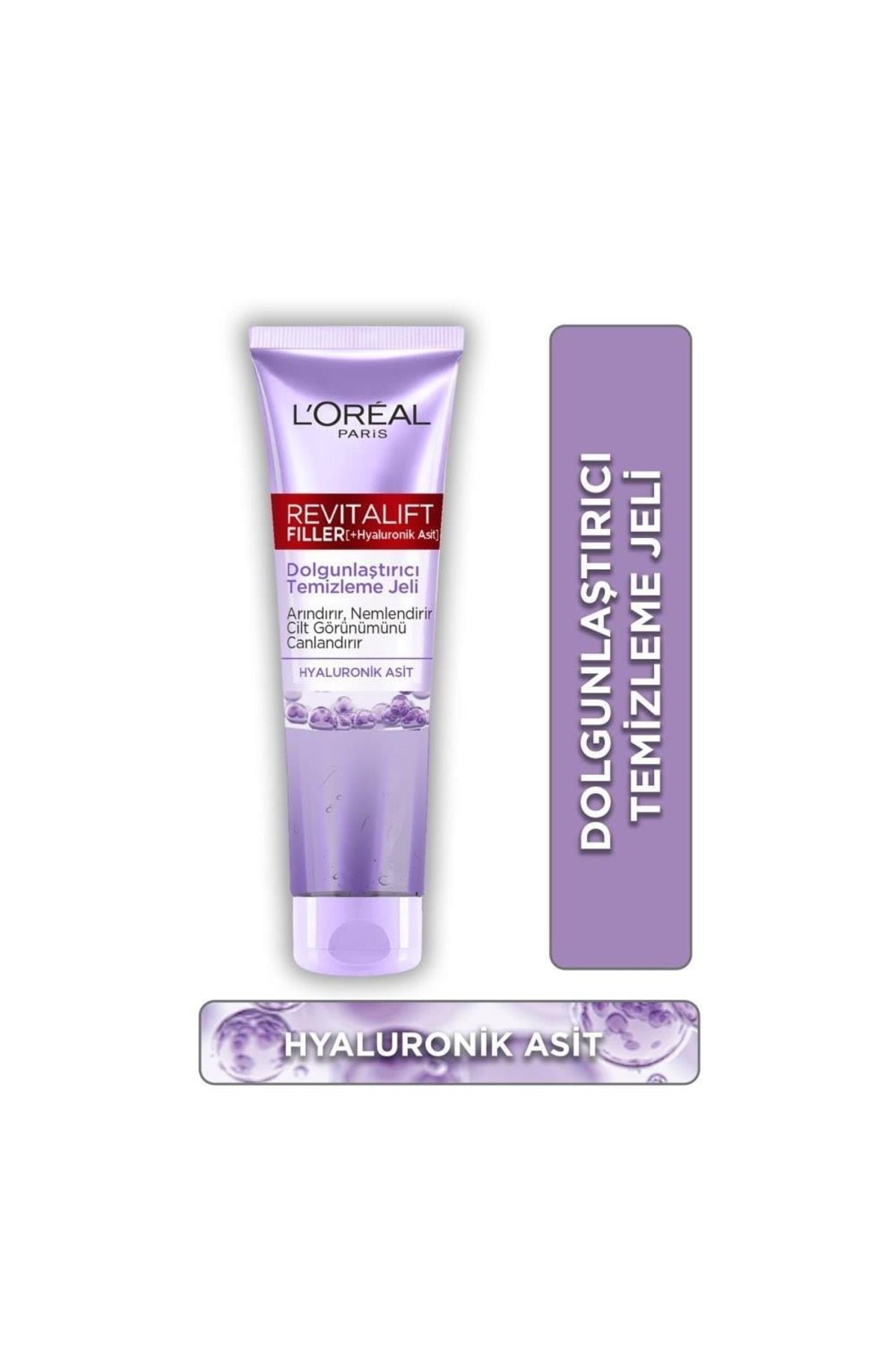 L'Oreal Paris Revitalift Filler Hyaluronik Asit Dolgunlaştırıcı Yüz Temizleme Jeli 150 Ml