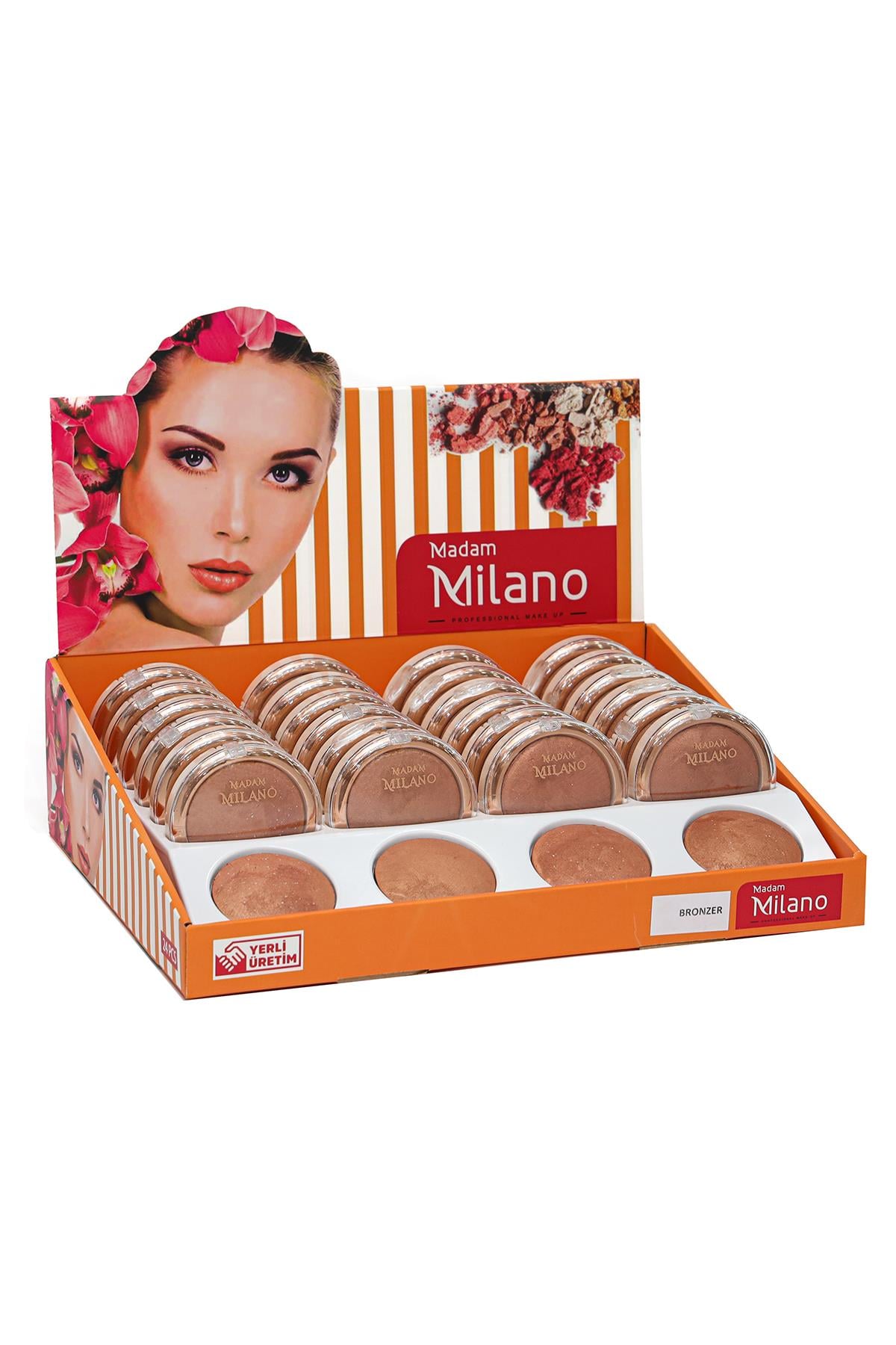 Madam Mılano Bronzer Aynalı 24'lü Paket