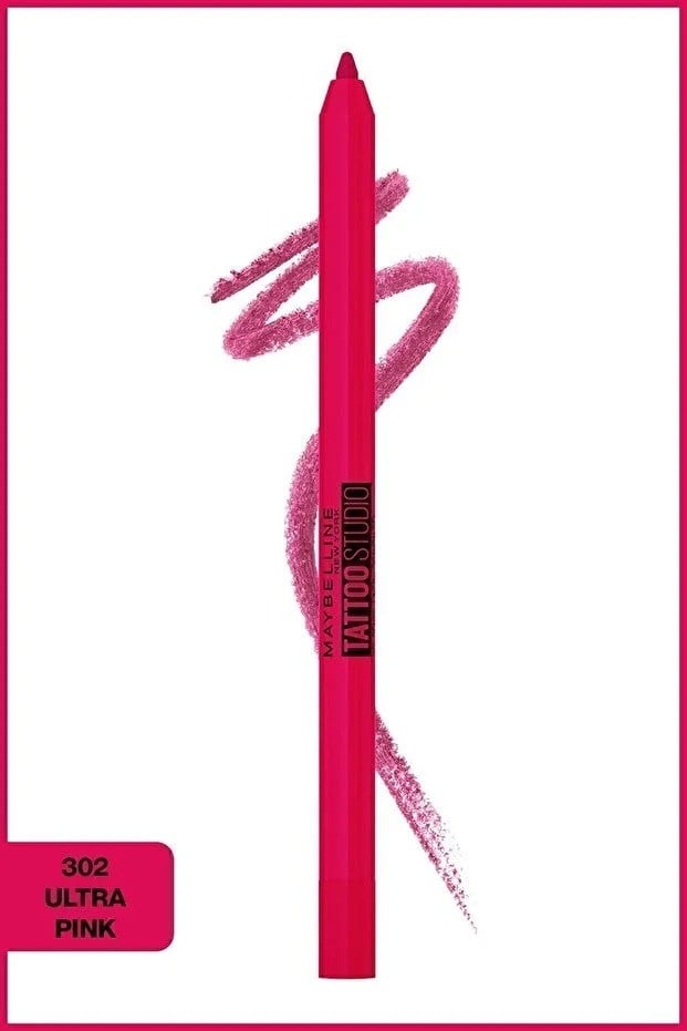 Maybelline New York Tattoo Liner Jel Göz Kalemi - 302 Ultra Pink - Pembe