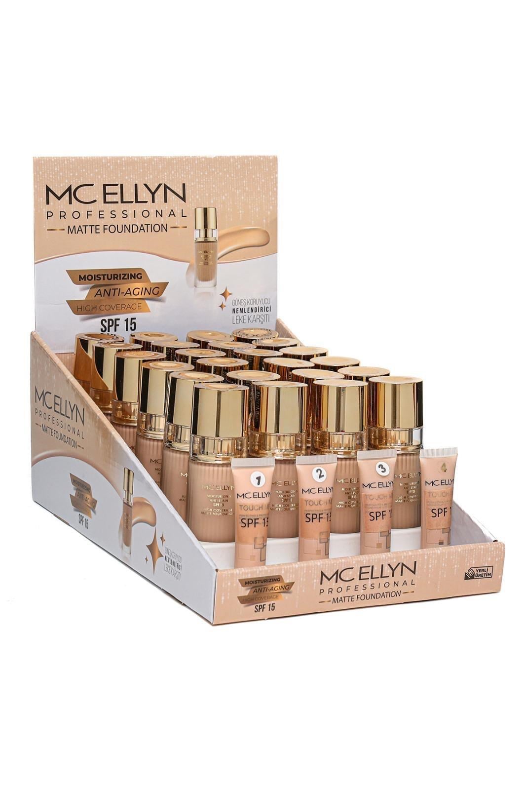 Mc Ellyn Mat Anti Aging Gold Şişe Fondöten 24'lü Paket
