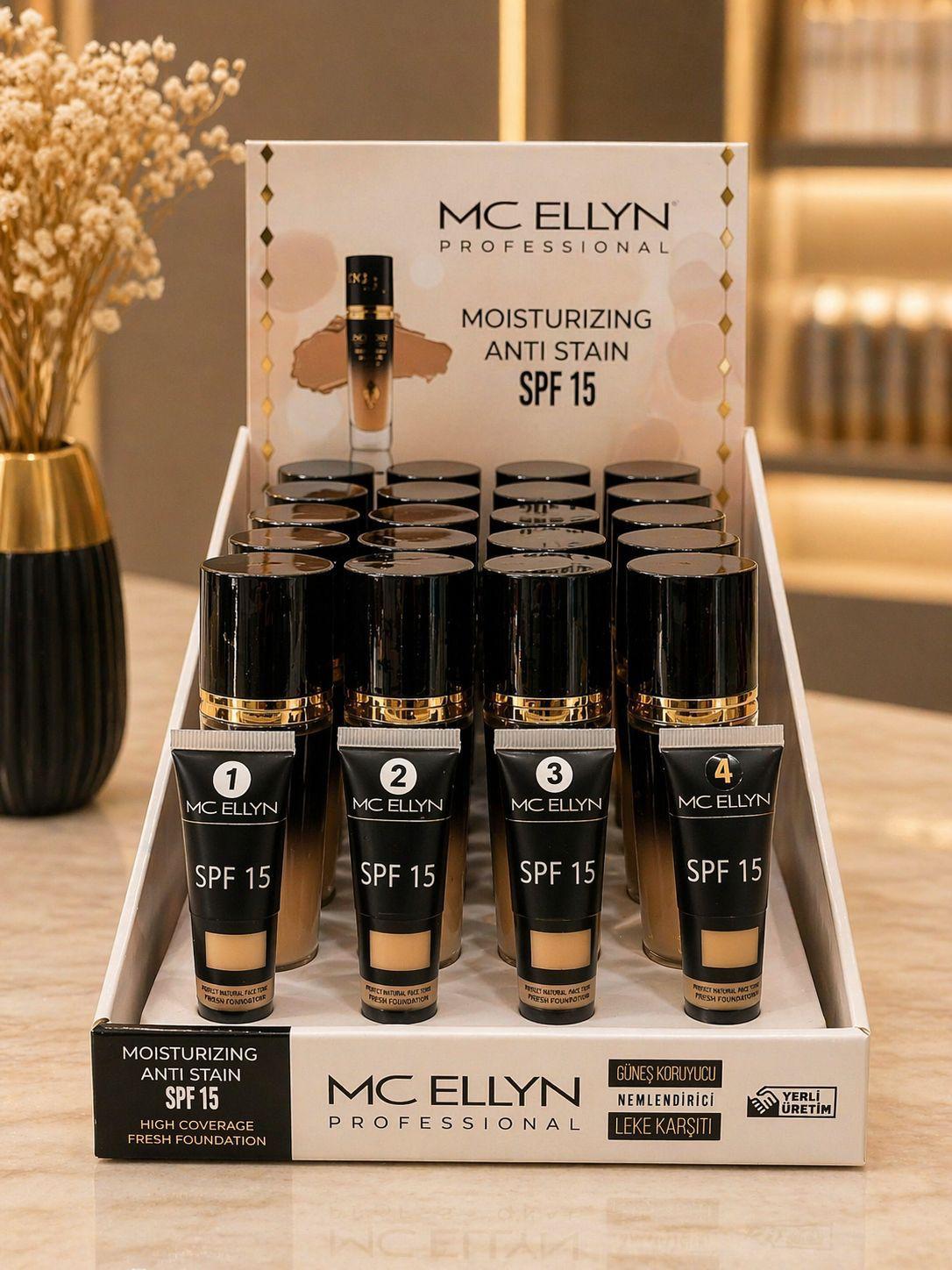 Mc Ellyn Moisturizing Anti Stain Spf 15 Siyah Şişe Fondöten