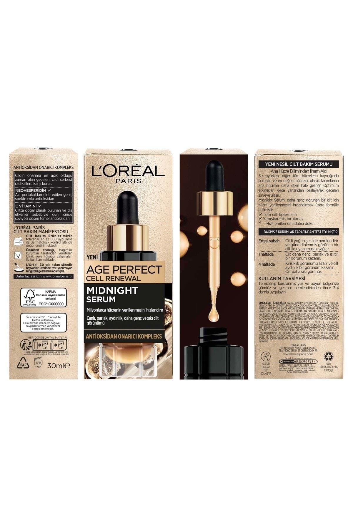 Midnight Serum Cilt Yenileme & Cilt Görünümü Canlandırma Etkili- 30 Ml